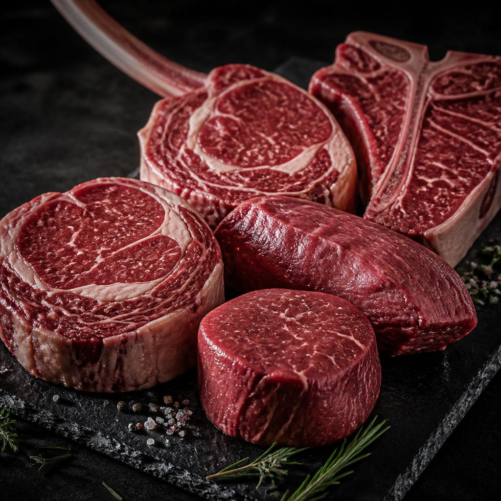 Cortes de carne de res premium